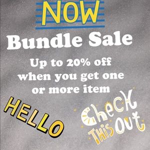 BUNDLE SALE on everything +discounted items